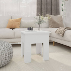Couchtisch Weiß 40x40x42 cm Spanplatte