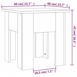 Couchtisch Schwarz 40x40x42 cm Spanplatte