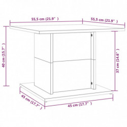 Couchtisch Schwarz 55,5x55,5x40 cm Spanplatte