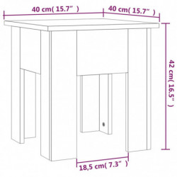 Couchtisch Braun Eichen-Optik 40x40x42 cm Spanplatte