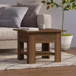 Couchtisch Braun Eichen-Optik 55x55x42 cm Spanplatte