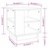 Couchtisch Braun Eichen-Optik 40x40x43 cm Holzwerkstoff