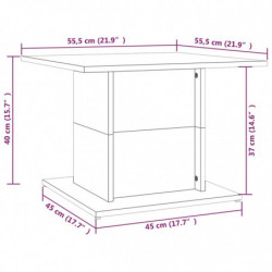 Couchtisch Grau Sonoma 55,5x55,5x40 cm Spanplatte