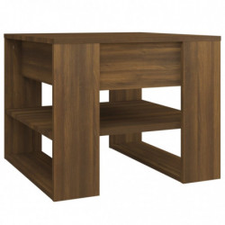 Couchtisch Braun Eiche 55,5x55x45 cm Holzwerkstoff