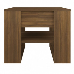 Couchtisch Braun Eiche 55,5x55x45 cm Holzwerkstoff