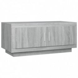 Couchtisch Grau Sonoma 102x50x45 cm Holzwerkstoff