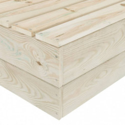 Gartentisch 60x60x30 cm Imprägniertes Fichtenholz