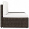 Modulares 2-Sitzer-Sofa Poly Rattan Braun