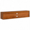 Wand-TV-Schrank 135x30x30 cm Teak Massivholz