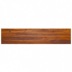 Wand-TV-Schrank 135x30x30 cm Teak Massivholz