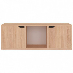 TV-Schrank Sonoma-Eiche 88,5x27,5x30,5 cm Spanplatte