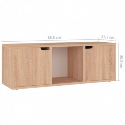 TV-Schrank Sonoma-Eiche 88,5x27,5x30,5 cm Spanplatte