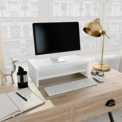 Monitorständer Weiß 42x24x13 cm Holzwerkstoff