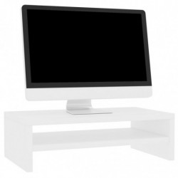 Monitorständer Weiß 42x24x13 cm Holzwerkstoff