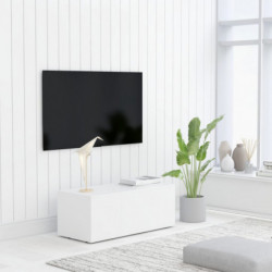 TV-Schrank Weiß 80x34x30 cm Holzwerkstoff