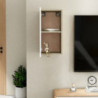 TV-Schrank Weiß und Sonoma-Eiche 30,5x30x60 cm Spanplatte