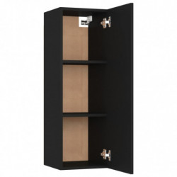 TV-Schrank Schwarz 30,5x30x90 cm Spanplatte