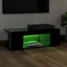 TV-Schrank mit LED-Leuchten Schwarz 90x39x30 cm