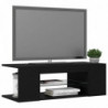 TV-Schrank mit LED-Leuchten Schwarz 90x39x30 cm