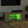 TV-Schrank mit LED-Leuchten Sonoma-Eiche 90x39x30 cm