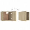 TV-Wandschrank Sonoma-Eiche 30,5x30x30 cm