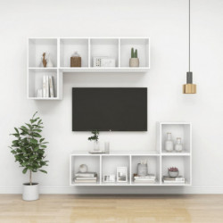 TV-Wandschrank Weiß 37x37x72 cm Holzwerkstoff