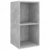 TV-Wandschrank Betongrau 37x37x72 cm Spanplatte