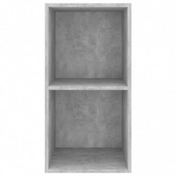 TV-Wandschrank Betongrau 37x37x72 cm Spanplatte