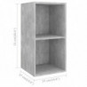 TV-Wandschrank Betongrau 37x37x72 cm Spanplatte