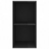 TV-Wandschrank Hochglanz-Schwarz 37x37x72 cm Spanplatte