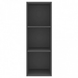 TV-Wandschrank Grau 37x37x107 cm Spanplatte