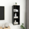 TV-Wandschrank Hochglanz-Schwarz 37x37x107cm Spanplatte