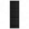 TV-Wandschrank Hochglanz-Schwarz 37x37x107cm Spanplatte