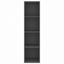 TV-Wandschrank Grau 37x37x142,5 cm Spanplatte