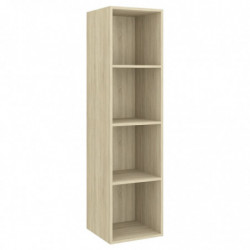 TV-Wandschrank Sonoma-Eiche 37x37x142,5 cm Spanplatte