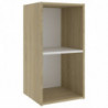 TV-Schrank Weiß Sonoma-Eiche 72x35x36,5 cm Spanplatte