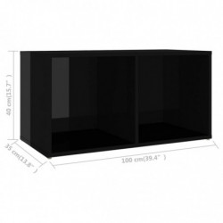 TV-Schrank Hochglanz-Schwarz 72x35x36,5 cm Spanplatte