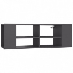 TV-Wandschrank Grau 102x35x35 cm Holzwerkstoff