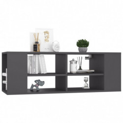 TV-Wandschrank Grau 102x35x35 cm Holzwerkstoff