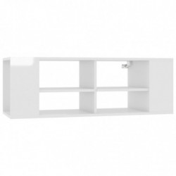 TV-Wandschrank Hochglanz-Weiß 102x35x35 cm Holzwerkstoff