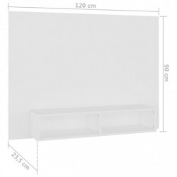 TV-Wandschrank Weiß 120x23,5x90 cm Spanplatte