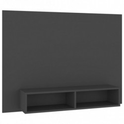 TV-Wandschrank Grau 120x23,5x90 cm Spanplatte