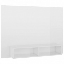 TV-Wandschrank Hochglanz-Weiß 120x23,5x90 cm Spanplatte