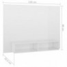 TV-Wandschrank Hochglanz-Weiß 120x23,5x90 cm Spanplatte