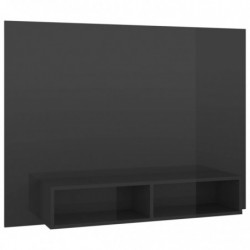 TV-Wandschrank Hochglanz-Grau 120x23,5x90 cm Spanplatte