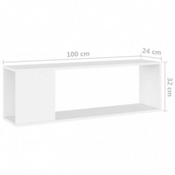 TV-Schrank Weiß 100x24x32 cm Spanplatte