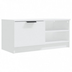 TV-Schrank Weiß 80x35x36,5 cm Holzwerkstoff