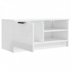 TV-Schrank Hochglanz-Weiß 80x35x36,5 cm Holzwerkstoff