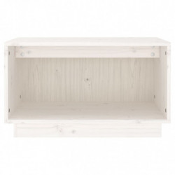 TV-Schrank Weiß 60x35x35 cm Massivholz Kiefer