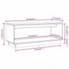 TV-Schrank 90x35x35 cm Massivholz Kiefer